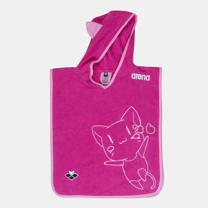 ارينا منشفة السباحة فريندز بونشو للأطفال وردي image number 0