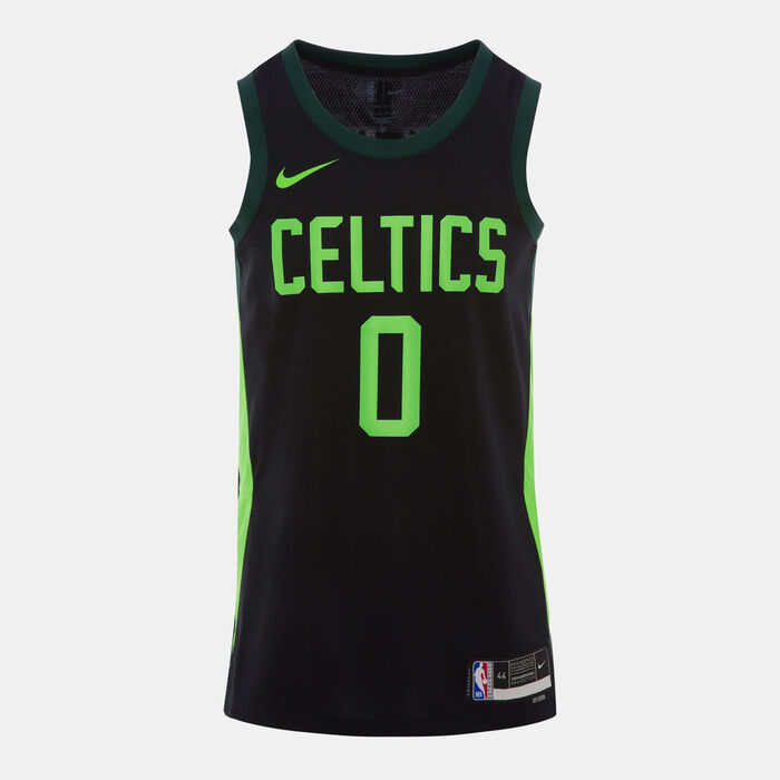 نايكي تيشيرت كرة السلة NBA 24/25 بوسطن سيلتكس سيتي إديشن سوينج مان للرجال أسود image number 1