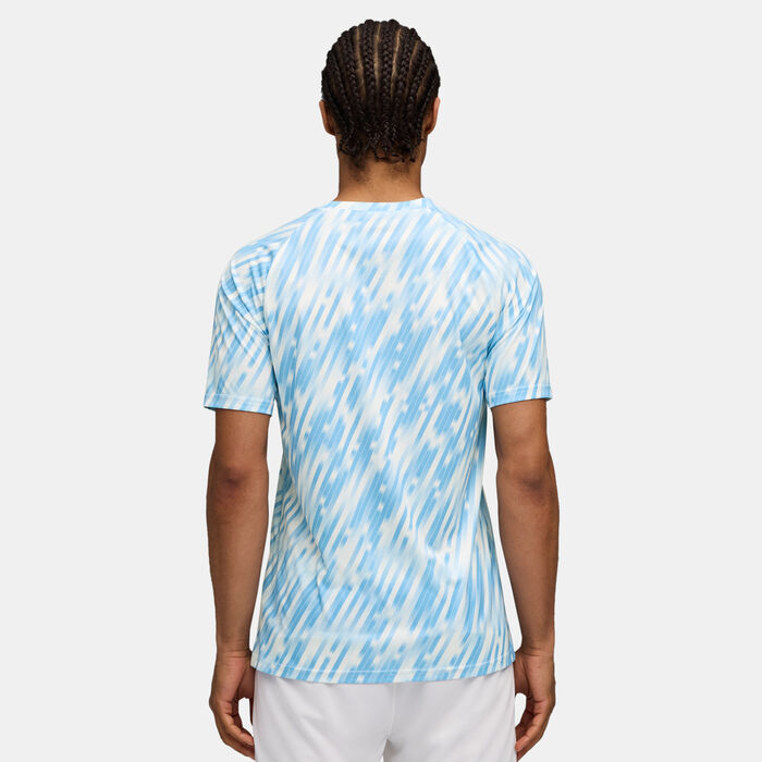 بوما تي شيرت كرة القدم مانشستر سيتي بري-ماتش للرجال فضي image number 1