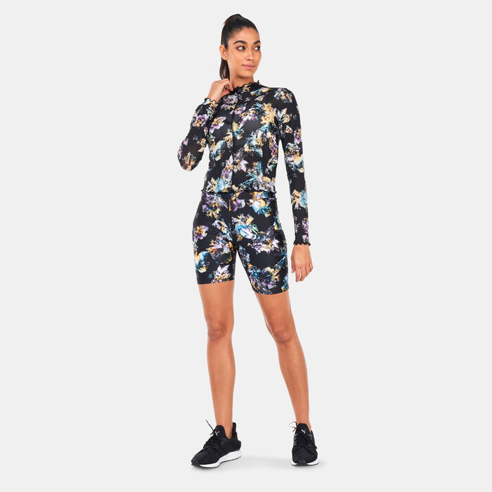 بوما تيشيرت كريستال جالاكسي برينتد بأكمام طويلة فيتيد للنساء أسود image number 2