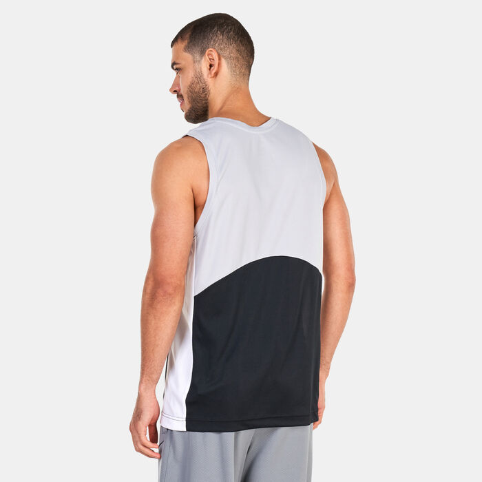 نايكي تيشيرت كرة السّلة ستارتينج 5 دراي-فِت للرجال رمادي image number 1