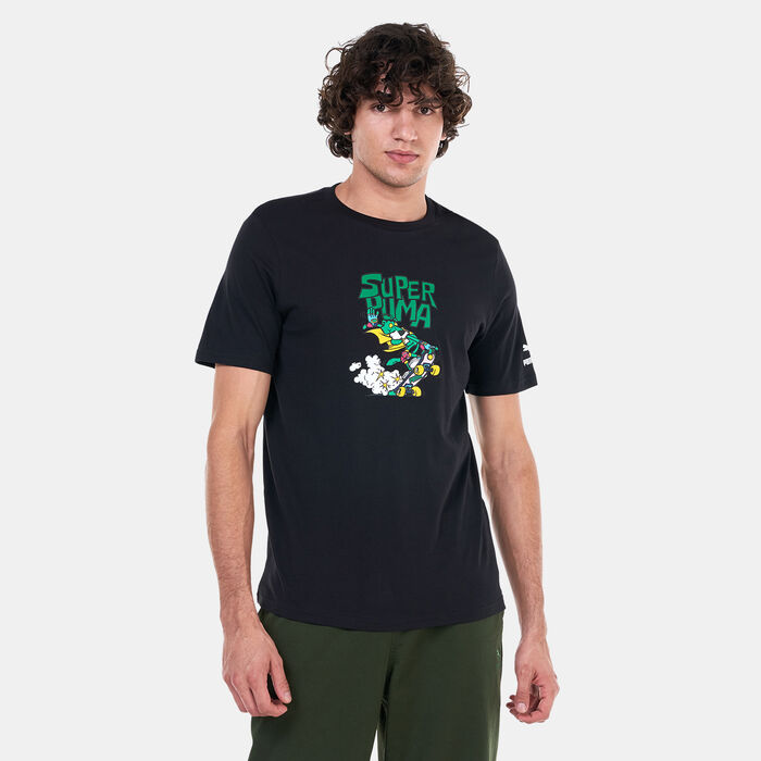 بوما تيشيرت كلاسيكس جرافيك للرجال أسود image number 0