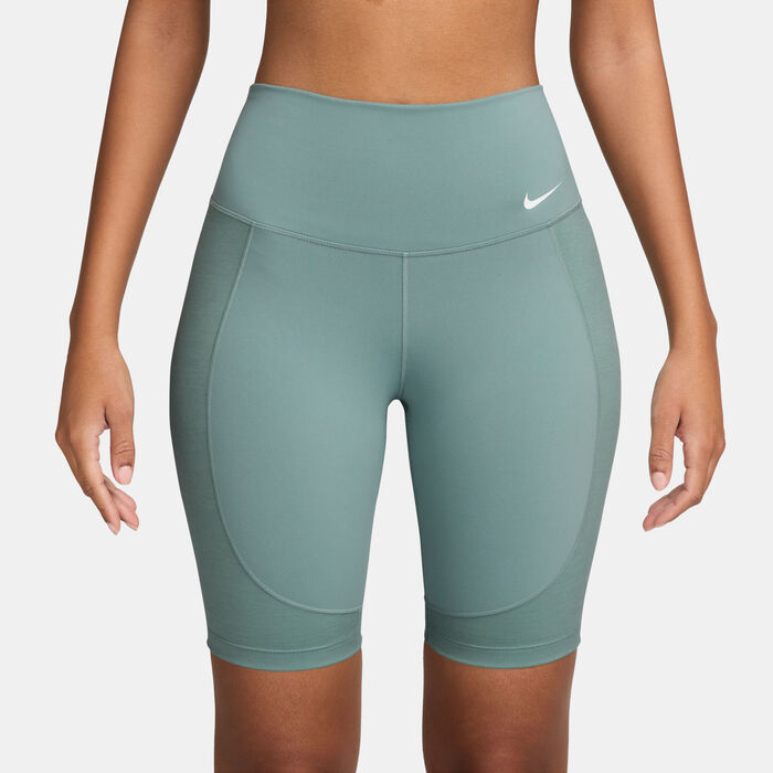 نايكي شورت ون دراي فت بايك للنساء رمادي image number 0