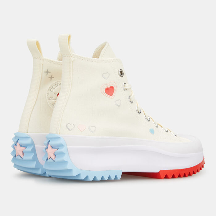 كونفرس حذاء رن ستار هايك بلاتفورم للرجال والنساء أبيض image number 3