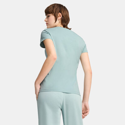 بوما تيشيرت إسينشيال إليفايتد للنساء أخضر