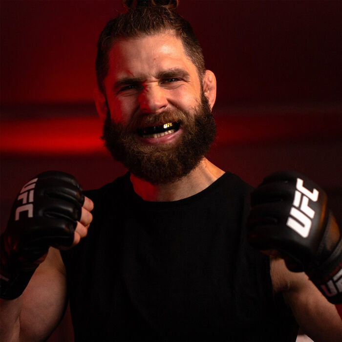 OPRO واقي الفم سيلف-فت UFC جولد-ليفل MMA أسود image number 4