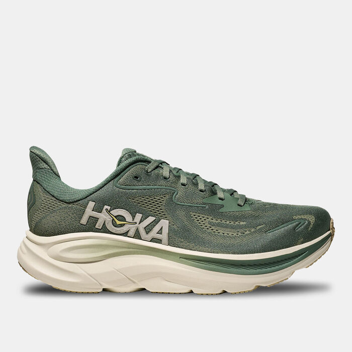 هوكا حذاء الجري كليفتون 10 للرجال أخضر image number 0