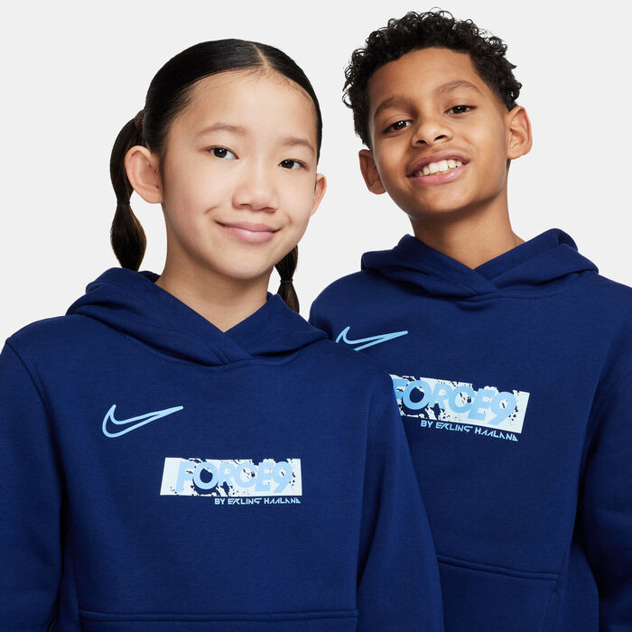 نايكي هودي إيرلينغ هالاند كلوب للأطفال أزرق image number 3