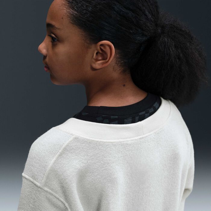 نايكي كارديجان سبورتسوير بأكمام طويلة للأطفال أبيض image number 1