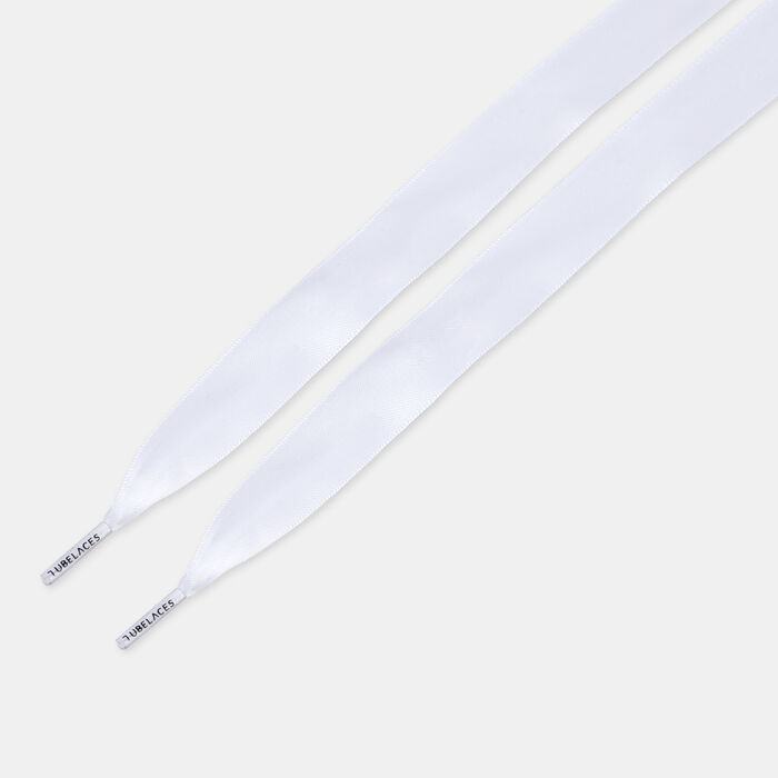 تيوبليسز أربطة حذاء ساتين أبيض image number 0