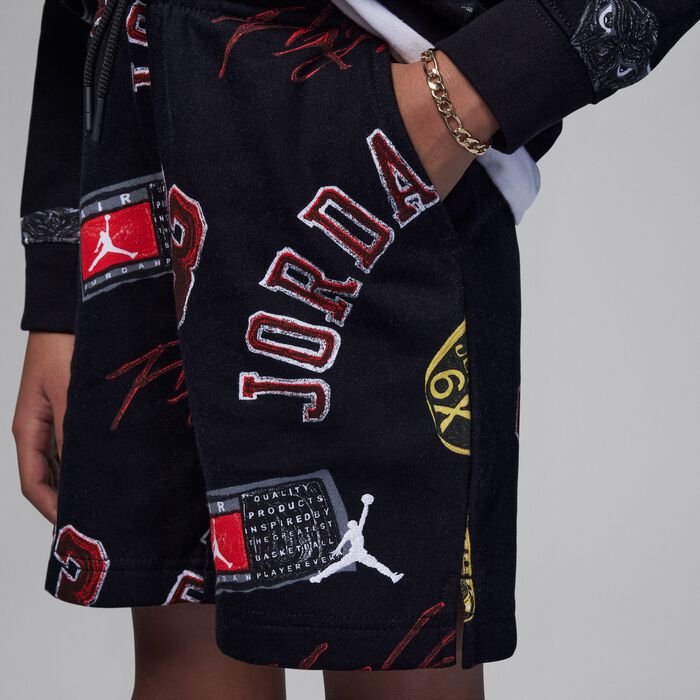 جوردن MJ ايسنشالز شورت للأطفال الصغار أسود image number 3