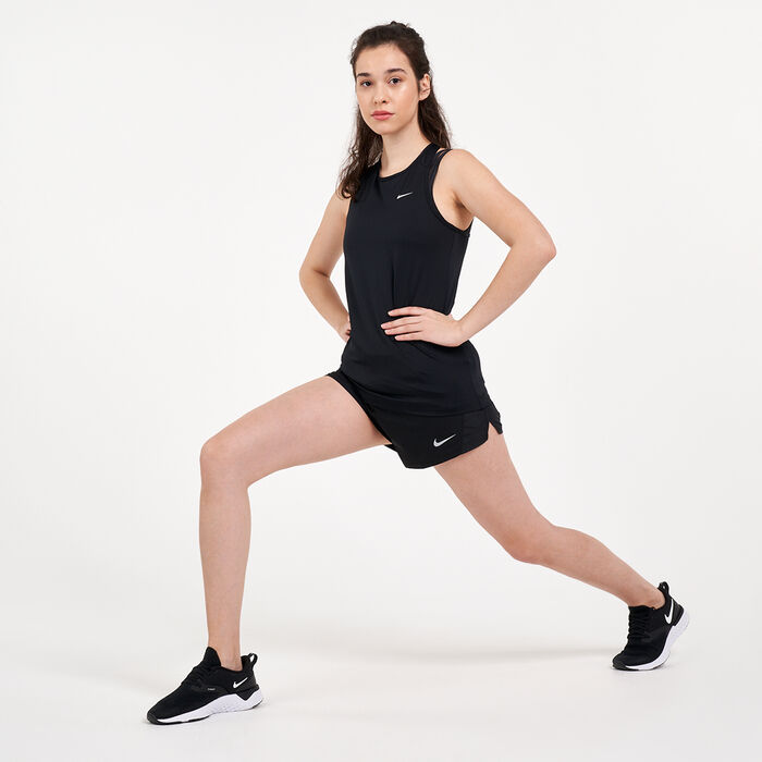 نايكي شورت 10 كيه للنساء أسود image number 2