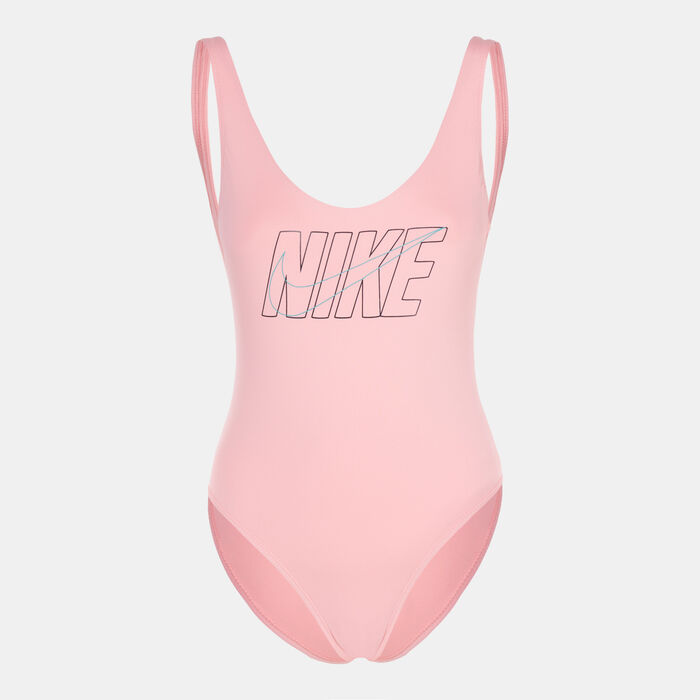 نايك سويم بدلة سباحة يو باك للنساء (قطعة واحدة) أحمر image number 0