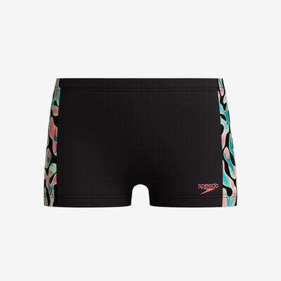 سبيدو شورت السباحة ديجيتال بانل للأطفال أسود