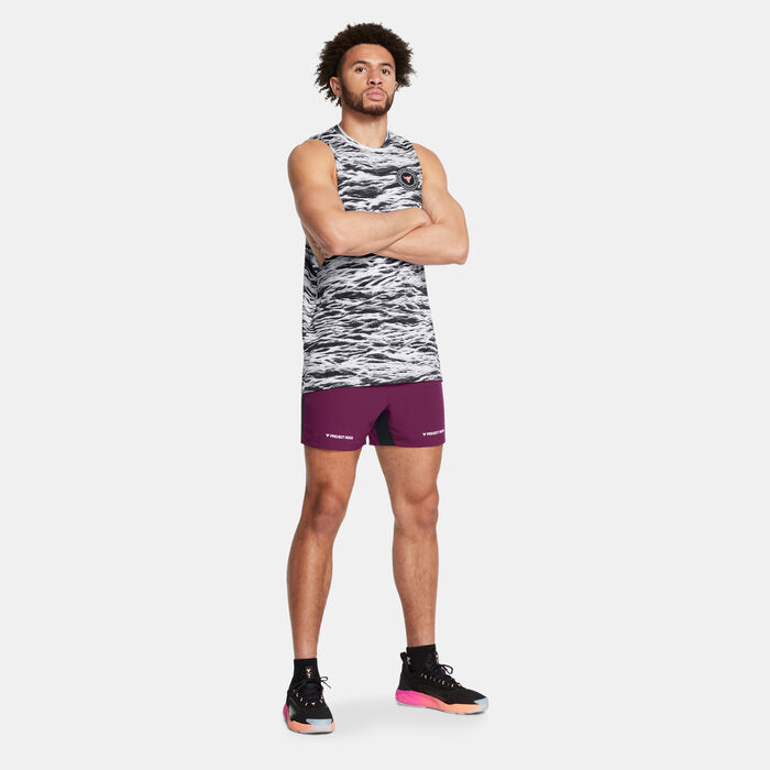 اندر ارمر شورت التمرين بروجكت روك التيميت للرجال بنفسجي image number 2