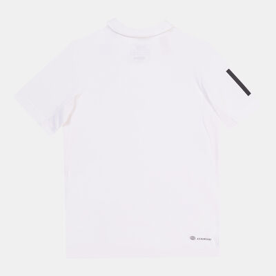 اديداس تيشيرت كلوب 3-سترايبس بولو للاطفال أبيض