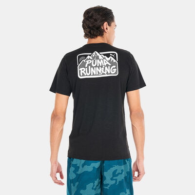 بوما تيشيرت رن جرافيك للرجال أسود