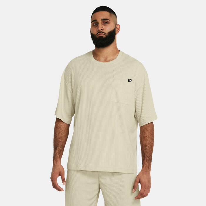 اندر ارمر تيشيرت ريفال وافل للرجال أبيض image number 0