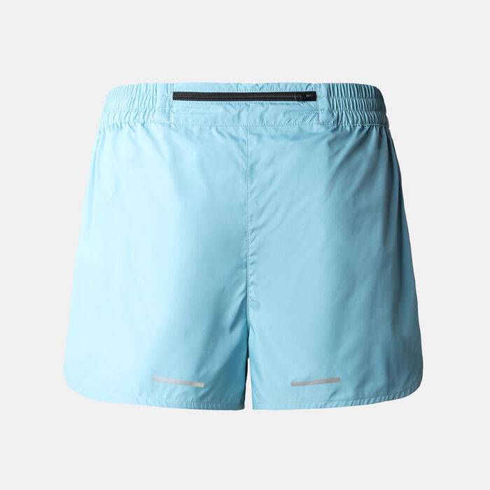 ذا نورث فيس شورت الجري ليمتلس للنساء أزرق image number 1