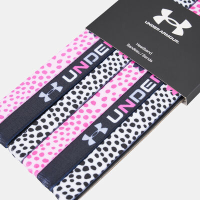 اندر ارمر عصابات رأس UA جرافيك للاطفال (6 قطع) وردي