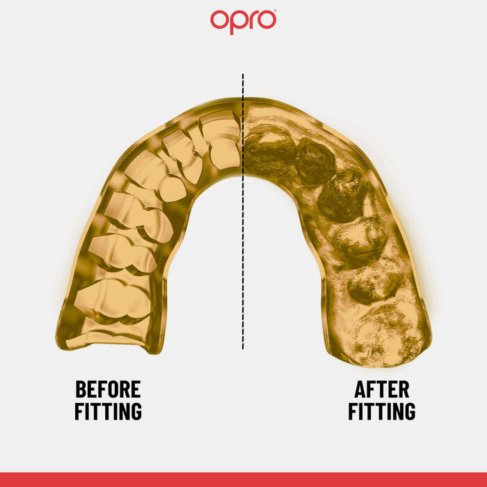 OPRO واقي الفم انستانت كاستم-فت MMA أبيض image number 3