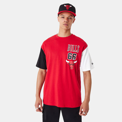 نيو ايرا تيشيرت شيكاغو بولز ان بي ايه لوجو للرجال أحمر