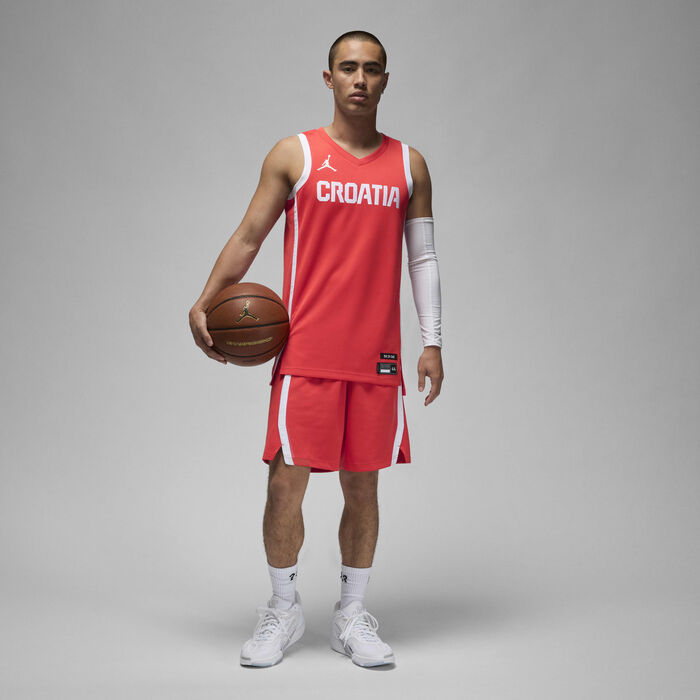 نايكي تيشيرت كرة السلة كرواتيا ليميتد رود للرجال أحمر image number 4
