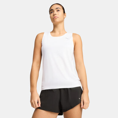 بوما تيشيرت جري تانك VELOCITY للنساء أبيض