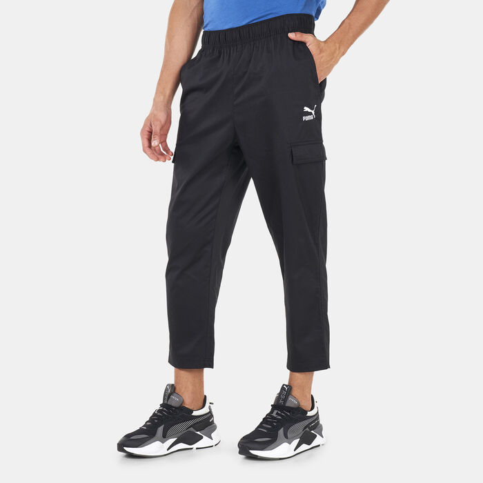 بوما بنطال كلاسيك ووفن للرجال أسود image number 0