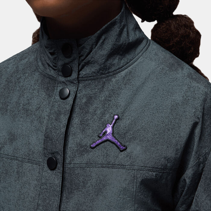 جوردن جاكيت جينز أند بليغ لوجو للأطفال أسود image number 3