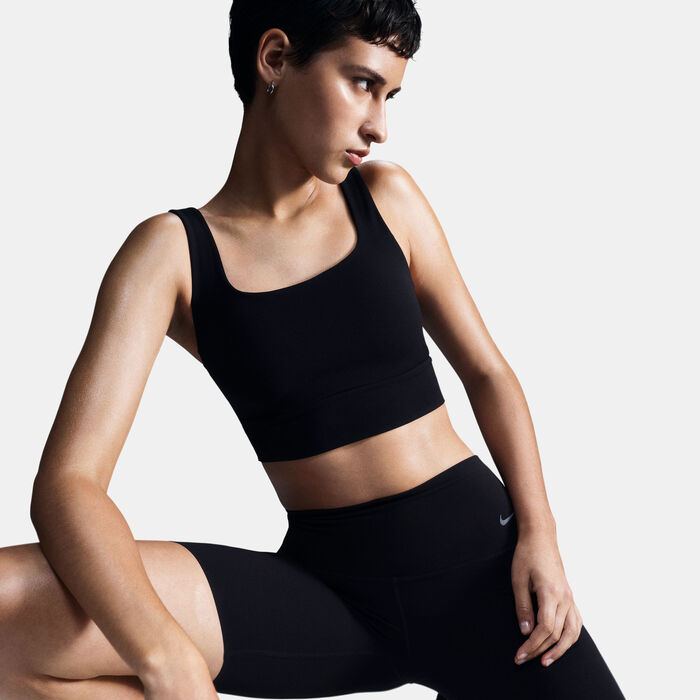 نايكي شورت بيكر زنڤي بدعم خفيف للنساء أسود image number 5