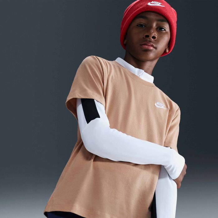 نايكي تيشيرت سبورتسوير للاطفال بنى image number 2