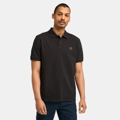 تمبرلاند تيشيرت بولو ميلرز ريفر للرجال أسود