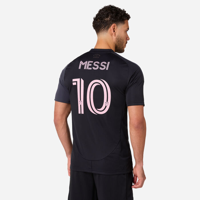 اديداس تيشيرت كرة القدم انتر ميامي 25\26 ليونيل ميسي الاحتياطي ريبليكا للرجال أسود image number 1
