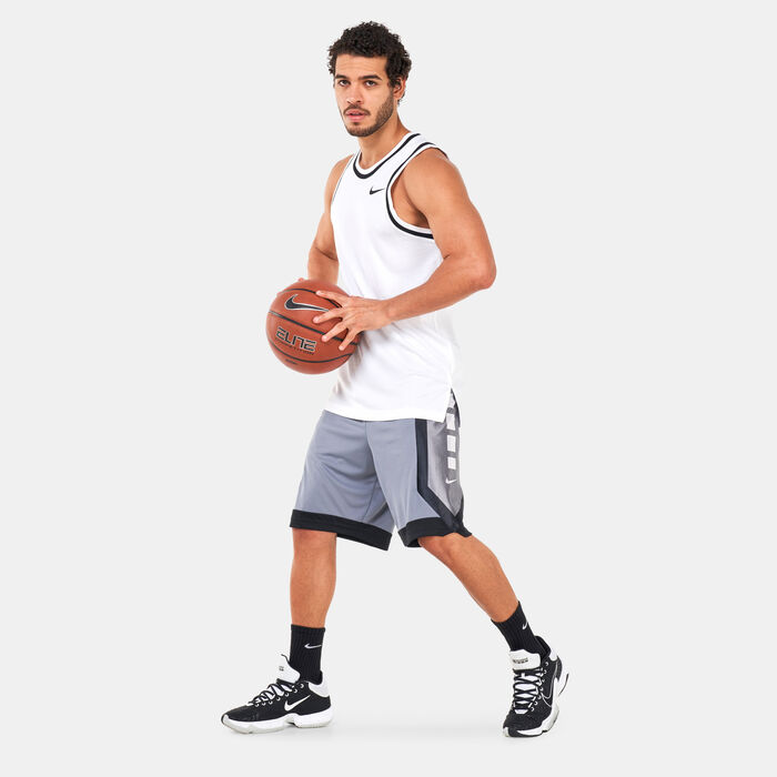 نايكي شورت دراي-فت ايليت 10-إنش باسكتبول للرجال رمادي image number 2