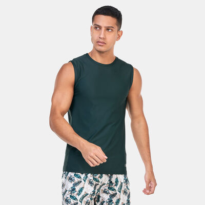 كويغا تيشيرت السباحة بلا أكمام للرجال أخضر