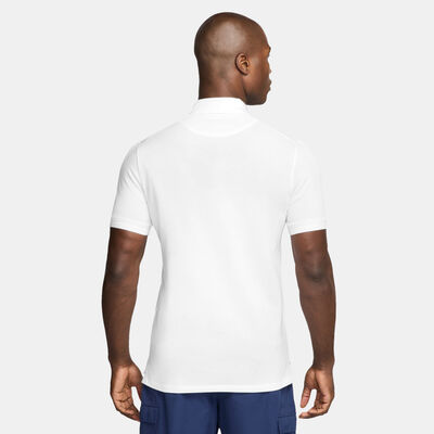نايكي قميص كرة القدم باريس سان جيرمان دراي-فت بتصميم بولو للرجال أبيض