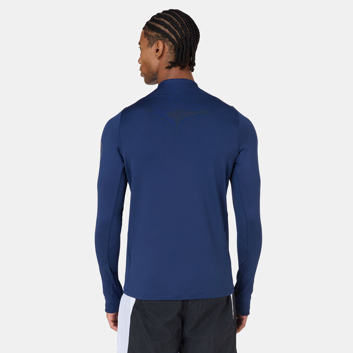 نايكي تيشيرت كرة القدم باريس سان جيرمان سترايك دريل للرجال أزرق image number 1