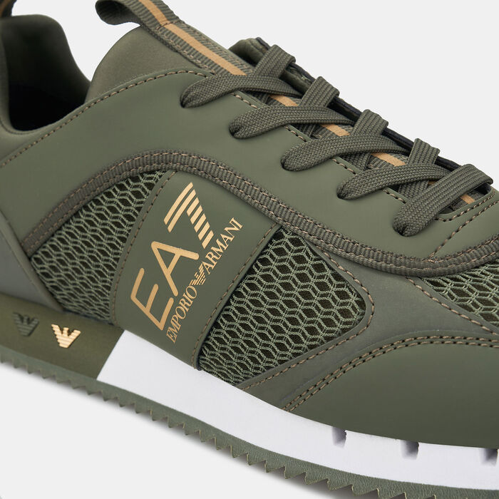 اي ايه 7 امبوريو ارماني حذاء بلاك اند وايت للرجال أخضر image number 5