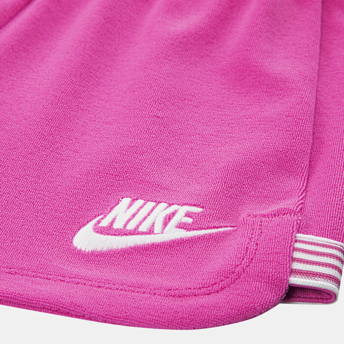 نايكي طقم تيشيرت وشورت ليتس رول للأطفال وردي image number 3