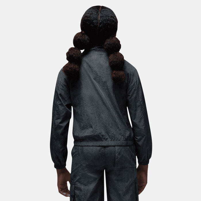 جوردن جاكيت جينز أند بليغ لوجو للأطفال أسود image number 1