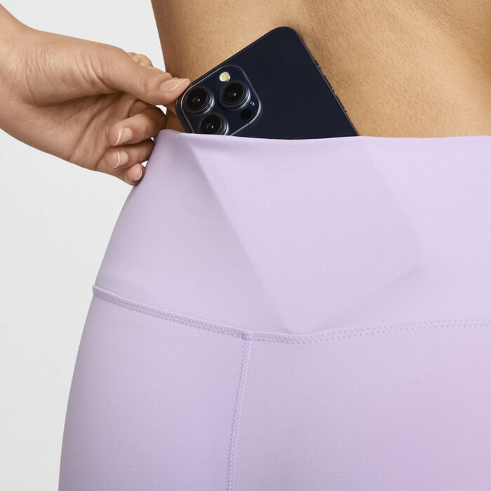 نايكي ليقنز ون عالي الخصر للنساء بنفسجي image number 5