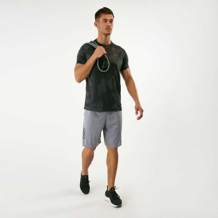 اندر ارمر شورت UA تك جرافيك للرجال معدني image number 2