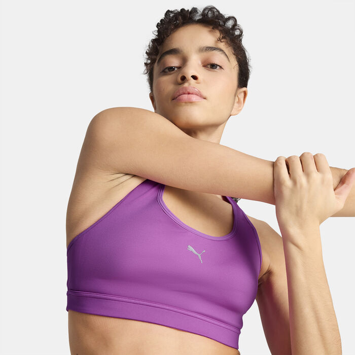 بوما صدرية الجري الرياضية 4KEEPS بدعم متوسط للنساء بنفسجي image number 3