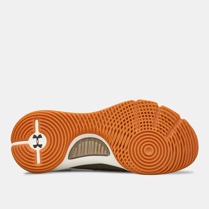 اندر ارمر حذاء كرة السّلة 4 ريترو للرجال أخضر image number 4