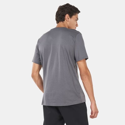 اديداس تيشيرت ميسي فوت بول ايكون جرافيك للرجال رمادي