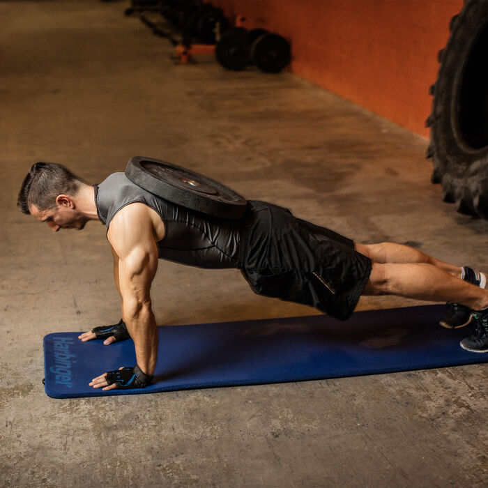 هاربينجر حصيرة التمرين دورافوم المضادة للميكروبات (16 ملم) أزرق image number 2