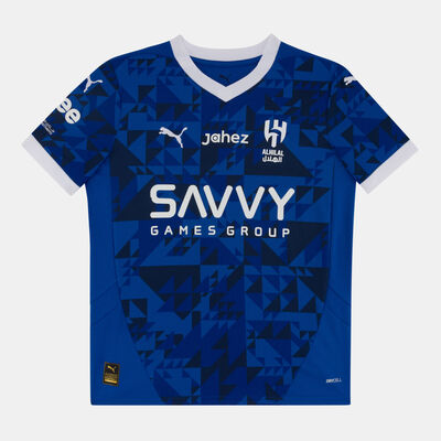 بوما تيشيرت كرة القدم الهلال 24/25 الأساسي ربليكا للاطفال أزرق