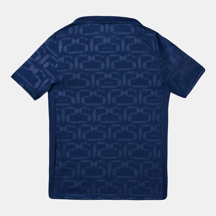 نايكي تيشيرت كرة القدم FC برشلونة 24/25 أكاديمي برو الأساسي ما قبل اللقاء للاطفال أزرق image number 1