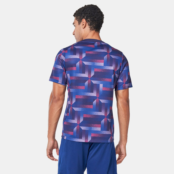 نايكي تيشيرت كرة القدم انجلترا اكاديمي برو دراي-فت بري-ماتش للرجال أزرق image number 1